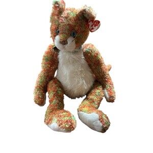 Vintage 2000 Ty Classic Allioop The Orange Cat Plush Stuffed Rainbow Nose